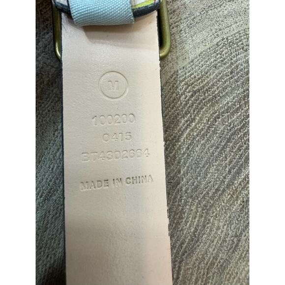 Fossil Women's Colorblock Leather Belt - Size Medium - Picture 6 of 12